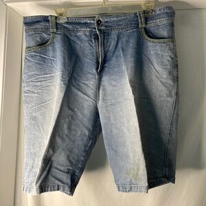 Blue Denim Shorts as is (stains) Miss 16 3X